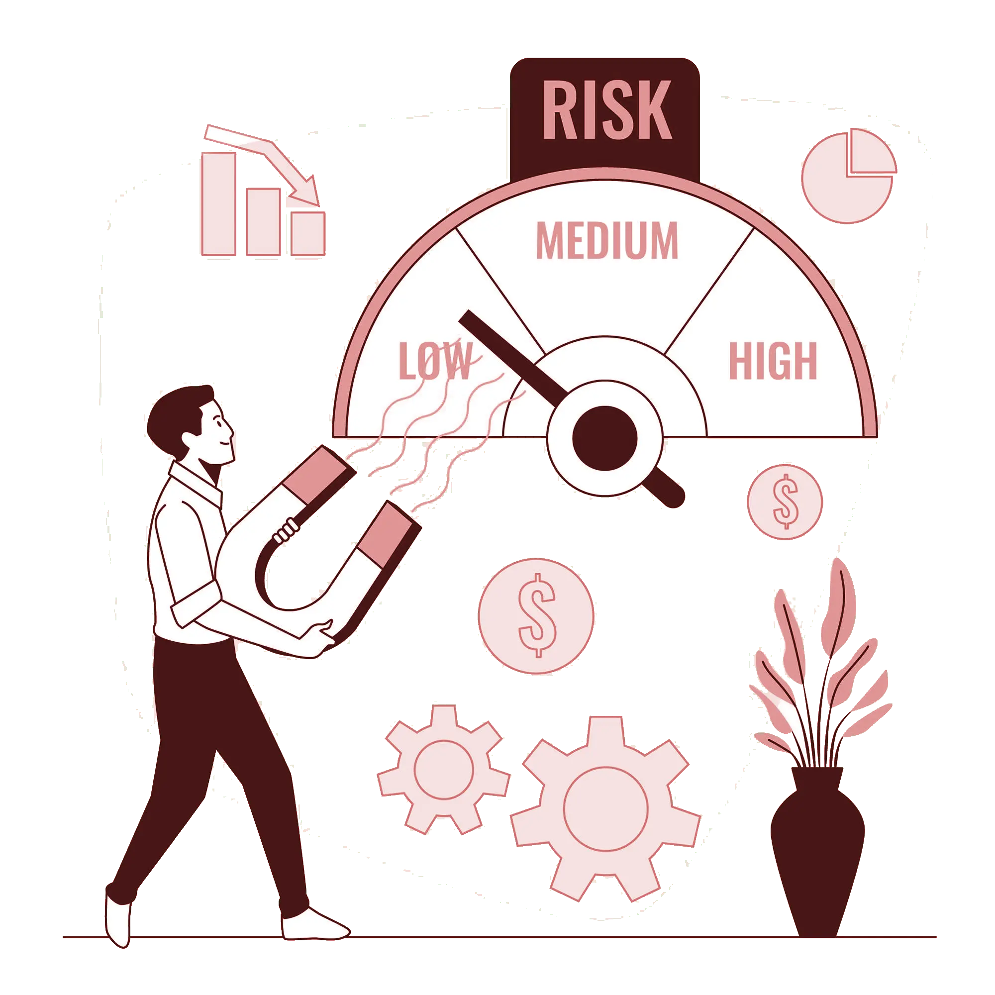 decreasing risk image